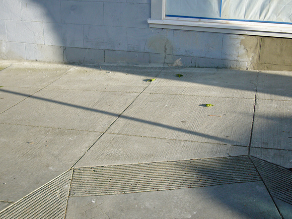 Sidewalk detail, Sanchez and Duboce Sts.